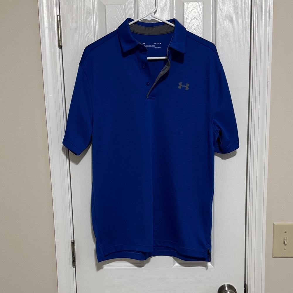Under Armour Men's Medium Bold Blue Polo